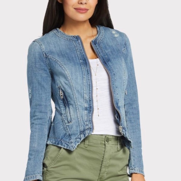 Blank NYC Part Time Lover Denim Jacket - Size Small NWT - Picture 1 of 5
